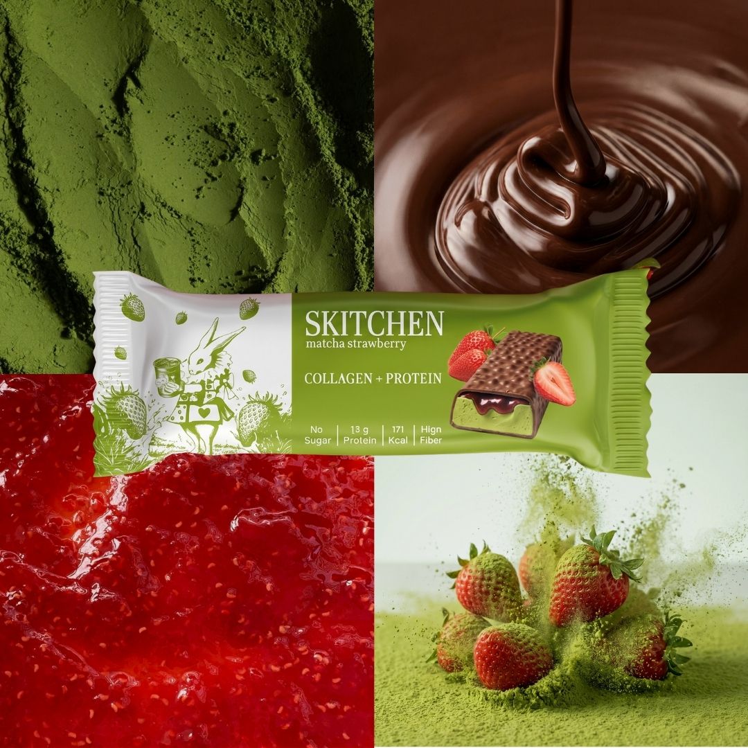 MATCHA & STRAWBERRY PROTEIN BAR (12-bar box)