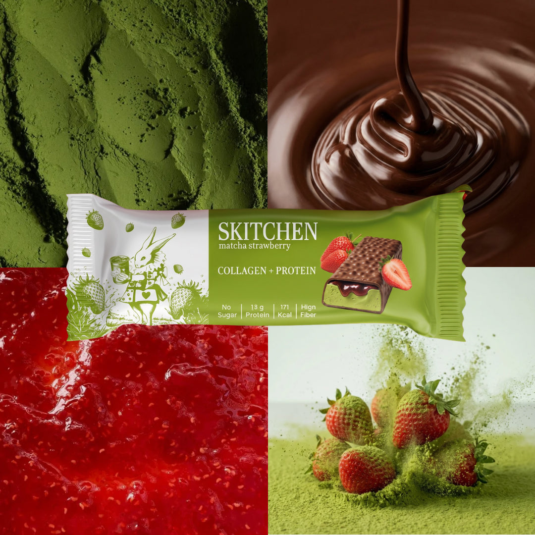 MATCHA & STRAWBERRY PROTEIN BAR (12-bar box)